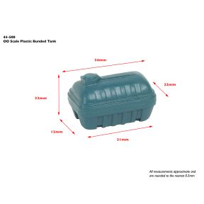 Bachmann 44-500 OO Gauge Plastic Bunded Tanks (x2)
